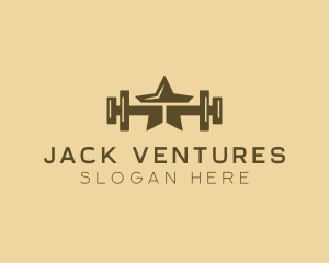 Star Barbell Fitness Gym logo design