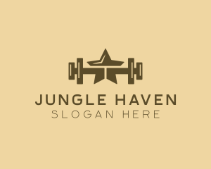 Star Barbell Fitness Gym logo design