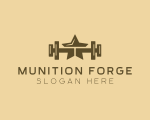 Star Barbell Fitness Gym logo design