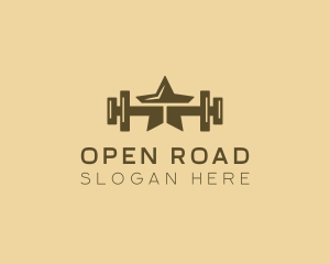 Star Barbell Fitness Gym logo design