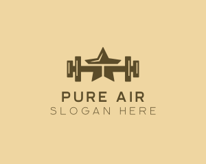 Star Barbell Fitness Gym logo design