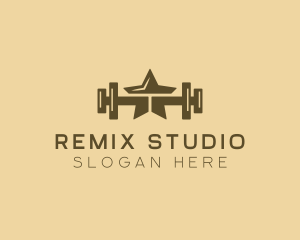 Star Barbell Fitness Gym logo design