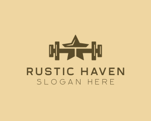 Star Barbell Fitness Gym logo design