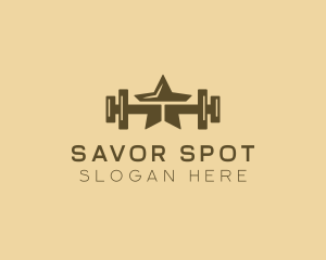 Star Barbell Fitness Gym logo design