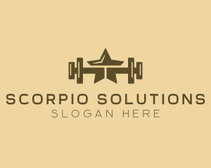 Star Barbell Fitness Gym logo design