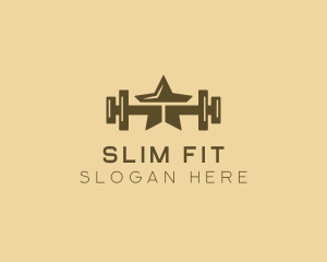 Star Barbell Fitness Gym logo design