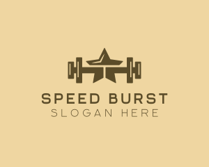 Star Barbell Fitness Gym logo design