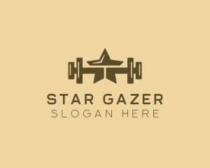 Star Barbell Fitness Gym logo design