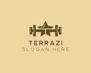 Star Barbell Fitness Gym logo design