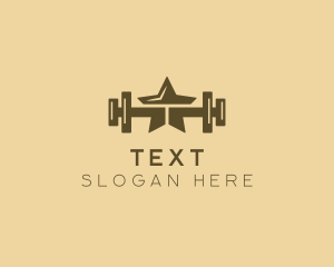 Star Barbell Fitness Gym logo design