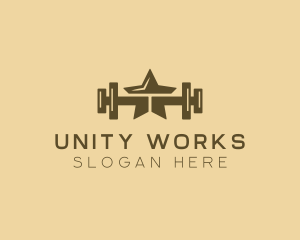 Star Barbell Fitness Gym logo design