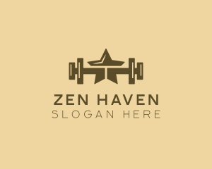 Star Barbell Fitness Gym logo design