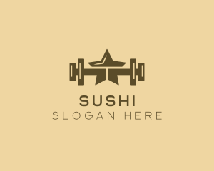 Star Barbell Fitness Gym logo design