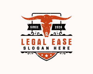 Livestock - Bull Skull Western logo design