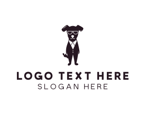 Suit - Pet Dog Grooming logo design