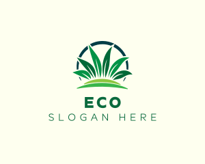 Grass Leaf Landscape Logo