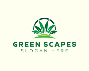 Landscape - Grass Leaf Landscape logo design