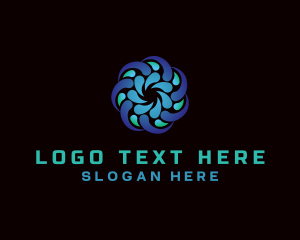 Industrial - Vortex Droplet Technology logo design