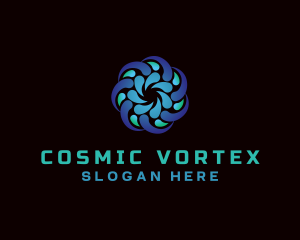 Vortex Droplet Technology logo design