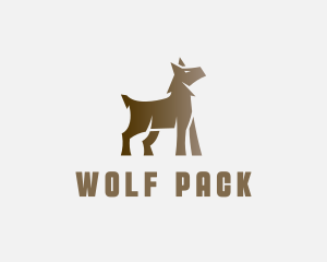 Wild Wolf Canine logo design