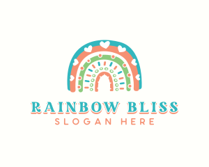 Postpartum Maternal Rainbow logo design