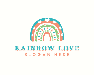 Postpartum Maternal Rainbow logo design