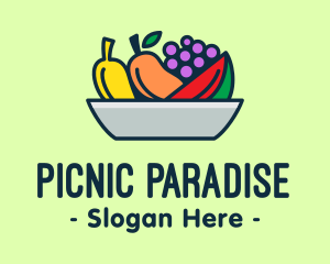 Picnic - Fresh Fruits Platter logo design