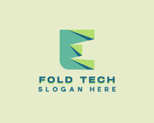 Fold - Studio Firm Letter E logo design