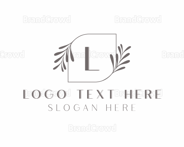 Minimalist Eco Leaf Logo