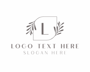 Souvenir Store - Minimalist Eco Leaf logo design