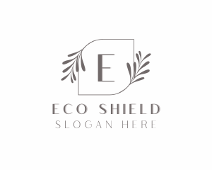 Minimalist Eco Leaf logo design