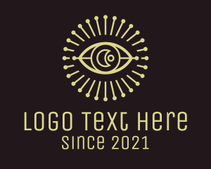 Talisman - Moon Eye Astrological logo design