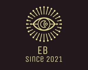 Egyptian - Moon Eye Astrological logo design