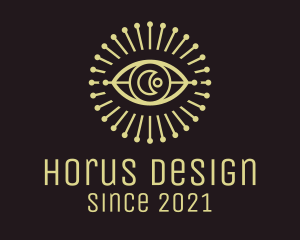 Horus - Moon Eye Astrological logo design