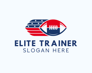 Patriotic Football Sport logo design