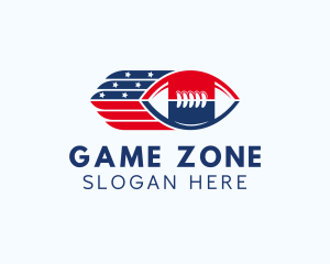 Patriotic Football Sport logo design