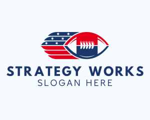 Patriotic Football Sport logo design