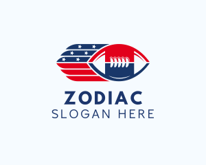 Star - Patriotic Football Sport logo design