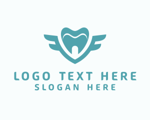 Wings - Teal Tooth Wings logo design