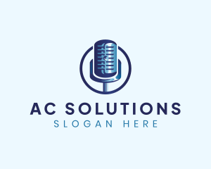 Audio Microphone Studio logo design