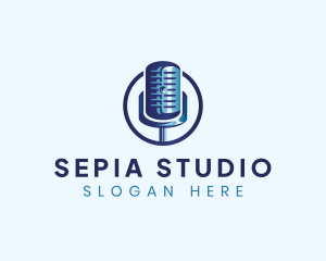 Audio Microphone Studio logo design