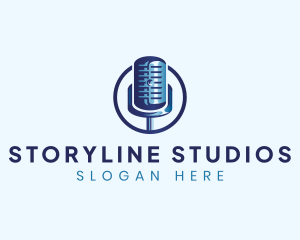 Audio Microphone Studio logo design