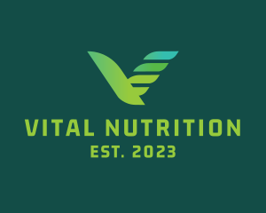 Environmental Letter V logo design