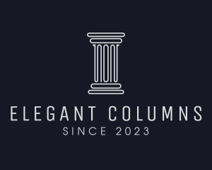 Minimalist Architecture Column logo design