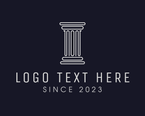 E Commerce - Minimalist Architecture Column logo design