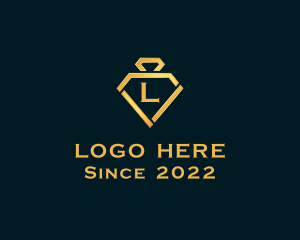 Golden Diamond Jewelry logo design