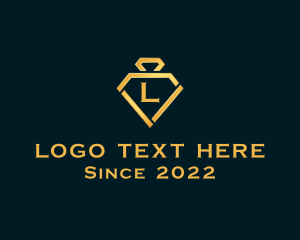 Agency - Golden Diamond Jewelry logo design