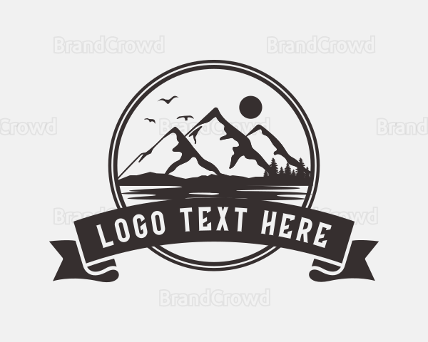 Outdoor Mountain Landscape Logo