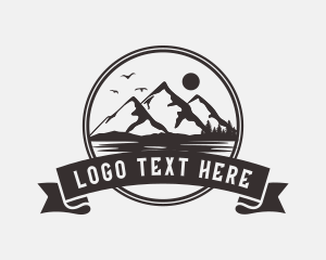 Outdoor Mountain Landscape Logo