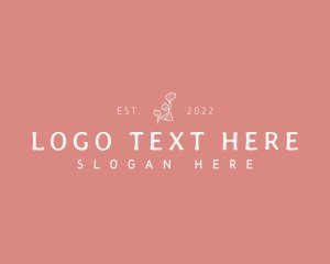 Studio - Floral Studio Wordmark logo design